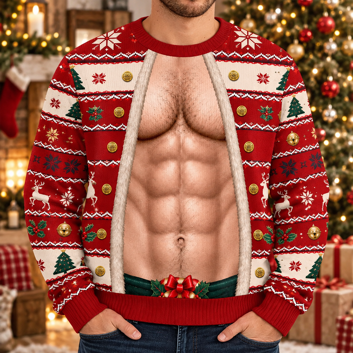 Christmas Funny Couple - Personalized 3D Sweatshirt - Christmas Gift For Couple 7cd0aa71-0f39-4c00-94a0-065faaa2d1fd-MOCKUP-3.png