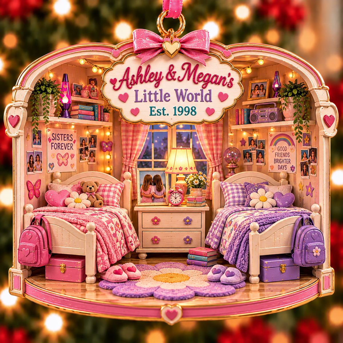 Personalized Sisters Bedroom Christmas Ornament – Custom Names & Year, Sisters Forever Gift, Sister Friendship Keepsake, Christmas Gift for Sisters 7cd26e3e-3422-453c-9c2a-ecf9fceb77b7-Ashley-Megan-s-Cozy-Little-World-1.png