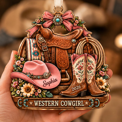Personalized Western Cowgirl Christmas Ornament – Custom Name & Year, Cowboy Boots & Hat Ornament, Western Girl Gift, Horse Lover Christmas Keepsake 7cdf4885-59dd-4e88-b011-f118d3be9db2-04_Western_Cowgirl_Hand_Holding.jpg