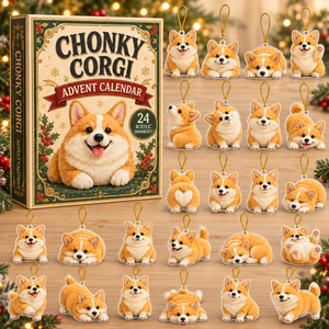Chonky Corgi Advent Calendar 2026 - 24-Day Festive Countdown, Acrylic Charms Blind Box - Gift For Corgi Lovers 7ce0f8a8-4f6c-41ac-992f-b53682458c64-corgi-box-charms.png