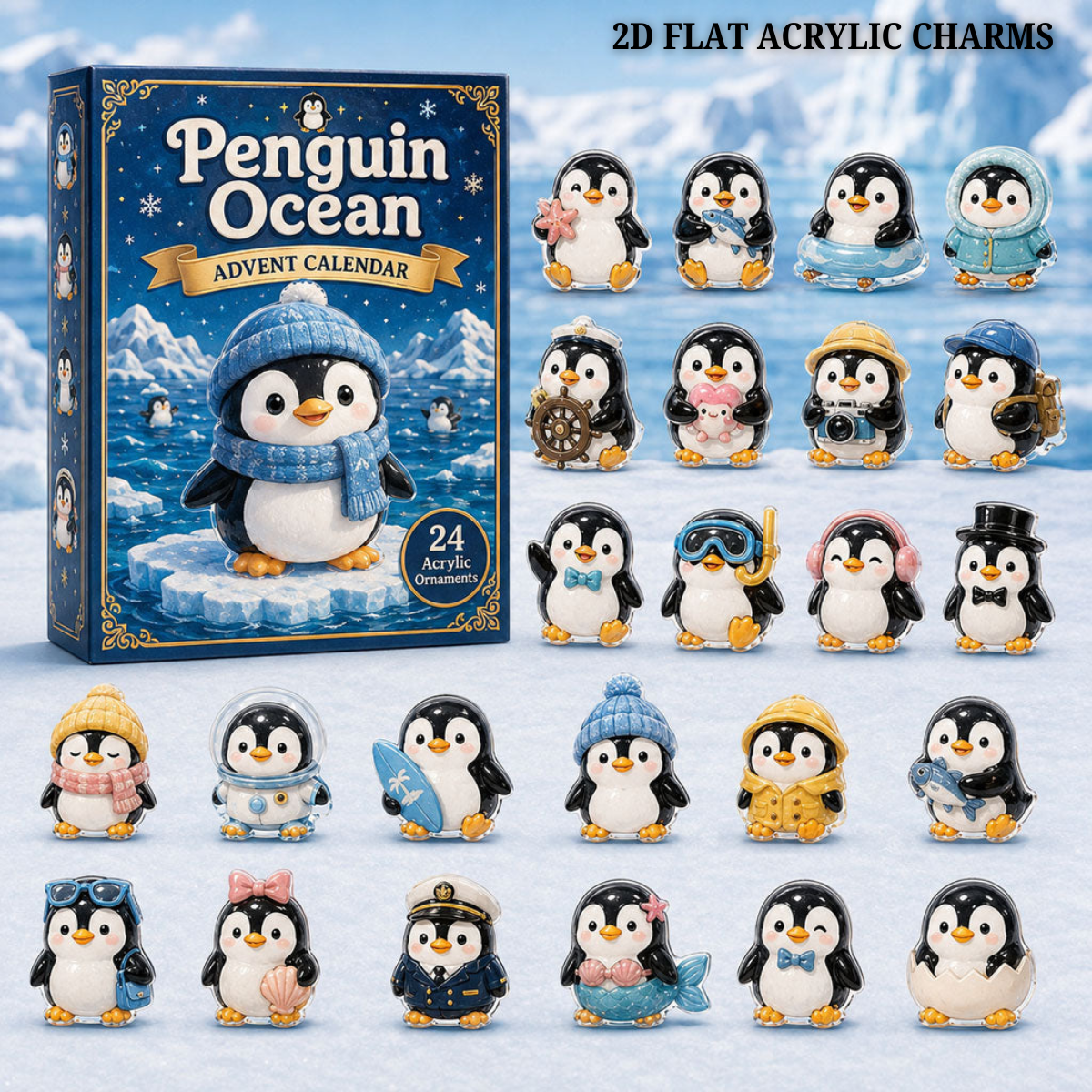 Penguin Ocean Advent Calendar 2026 - 24-Day Festive Countdown, Acrylic Charms Blind Box - Gift For Ocean Lovers 7cfd4b19-6173-4299-b10a-903796b495c7-text-penguin.png