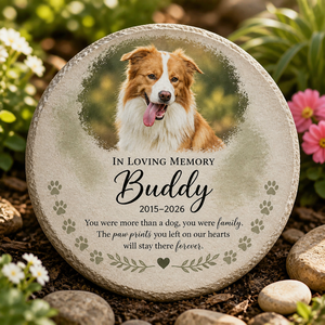 Custom Pet Memorial Stone – In Loving Memory Pawprints - Personalized Memorial Stone 7d1a46ac-6a53-4d7a-9992-bad487aec9e1.png