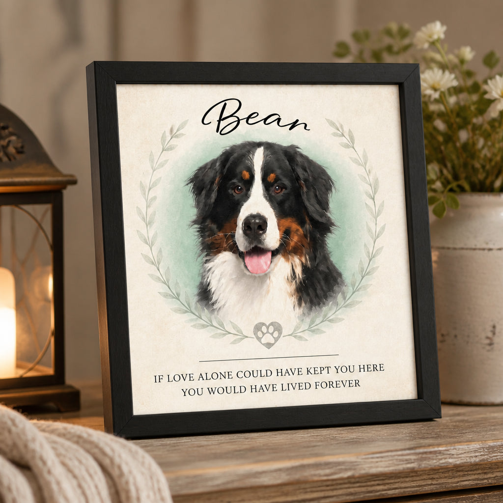 Custom Pet Memorial Portrait Frame - If Love Alone Quote - Personalized Picture Frame 7d374182-1ce3-4df6-a287-d5329da92e00.jpg