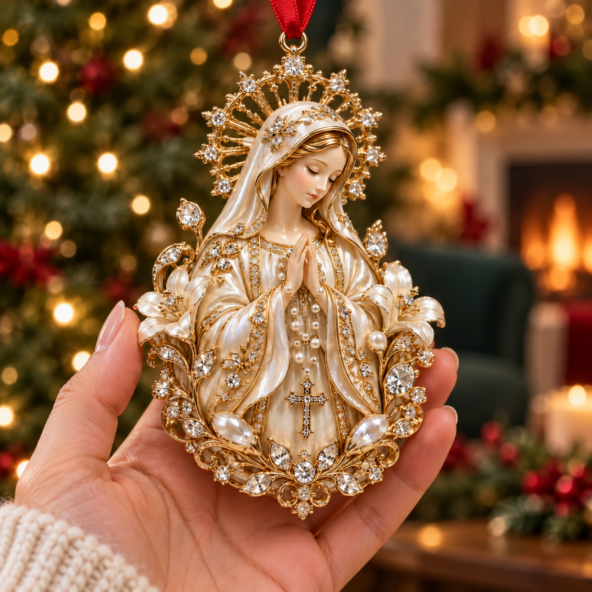Virgin Mary Praise Christmas Acrylic Ornament, Personalized Gifts For Christians 7d37b9d3-51d4-4473-8ab1-cc0e9ec9bcca--c-M-nh-v-ng-m-a-Gi-ng-Sinh.png