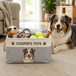 Personalized Pet Toy Storage Bag – Name + Custom Pet Portrait - Personalized Storage Bag 7d554a47-ef6a-4a2e-91df-64e2d8c09ab5.jpg
