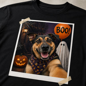 Halloween Pet Selfie BOO! Tee — Custom Dog Photo - Personalized T-shirt 7d622dc4-f50f-43c6-b81e-c80b1c6f56dc.jpg