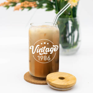 Vintage 1986 Birthday Glass Tumbler: Wife 40th Birthday Woman Gifts, Gift for Her Him 7d62ba33-b11f-4ca7-b1e5-3b12084fb6eb-banner-6.jpg