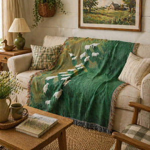 Sheep Tapestry Throw Blanket Vintage Woven Field Landscape Wall Art Sheep Meadow Woven Throw Blanket Countryside Animal Blanket 7d693521-b4cc-42ab-8a51-08b1e9689c3f-2.jpg
