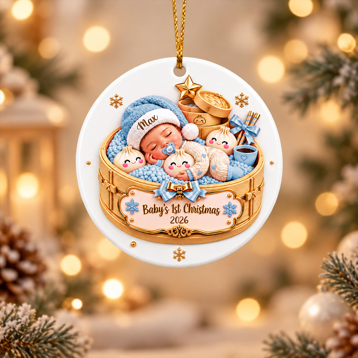 Dumpling Basket Acrylic Ornament - Personalized Real 3D Raised Ornament 7d8cb4e7-32a0-4a9a-bb51-20566bb43e05-3-10-.png