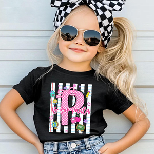 Custom Alphabet Name Letter Shirt, Coquette Bow Shirt, First Day of School Gift, Preschool Kindergarten T-Shirt, Back To School Toddler Tee 7dc1ad63-226e-4ea7-974e-bf25b4b94736-2.png