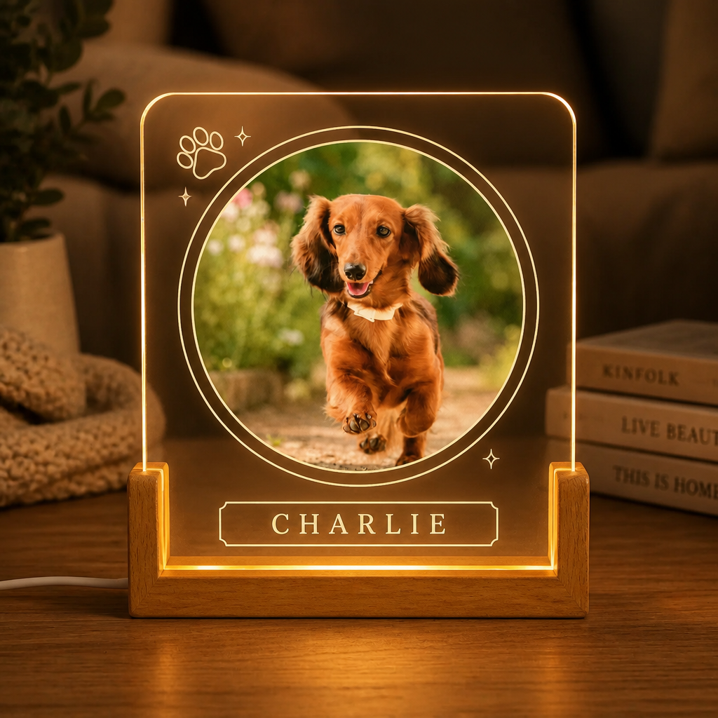 Custom Pet Photo LED Night Light with Name & Paw Accent - Personalized 3D LED Light Wooden Base 7dd52025-2f7b-4af0-89fc-aba69e1b3c8d.png
