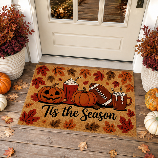 Tis The Season Doormat, Halloween Decor, Fall Decor, Coir Doormat, Halloween Gift, Pumpkin Doormat, Housewarming Gift, Fall Porch Decor 7def052c-c178-4071-9912-12866059fe98-banner-1.png