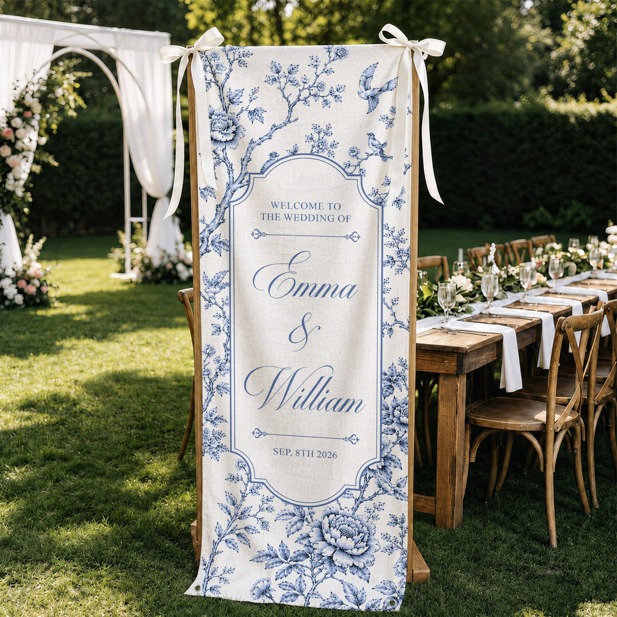 Custom Toile De Jouy Wedding Sign - Personalized Welcome Sign - Wedding Decoration 7dfb805d-9143-4376-a9d0-873a5c3e64aa-4.jpg