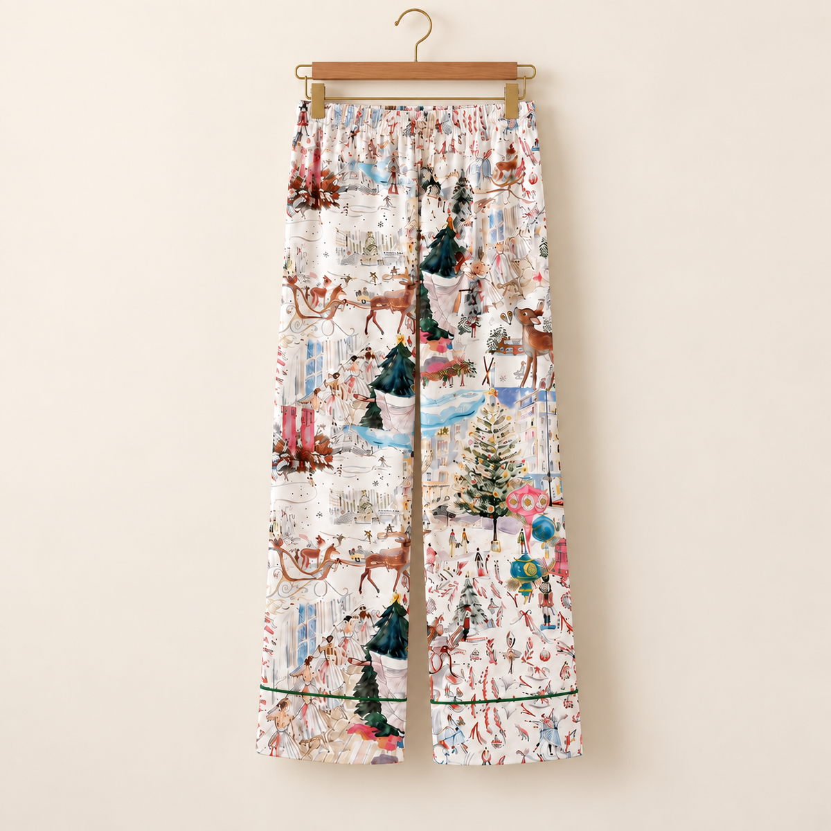 Women’s White Christmas Ballet Christmas Tree Elk Short Sleeve Satin Pajama Set, Pajama Nightwear Hot, Pajama Nightwear, Set for Hers 7e1763d9-e848-4442-9dea-f5dcf0419b0b-q5.png