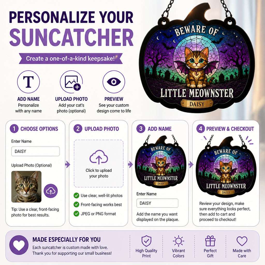 Beware of Little Meownster – Halloween Cat Suncatcher (Name) - Personalized Suncatcher Stained Glass 7e2a63da-7670-4246-bfd6-394d029f36e2.jpg