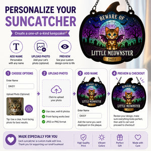 Beware of Little Meownster – Halloween Cat Suncatcher (Name) - Personalized Suncatcher Stained Glass 7e2a63da-7670-4246-bfd6-394d029f36e2.jpg