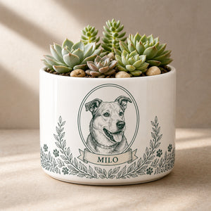 Custom Pet Portrait Planter with Name — Botanical Cameo - Personalized Plant Pot & Vase 7e2e62d0-4905-4ecb-8d59-95361abff7ea.jpg