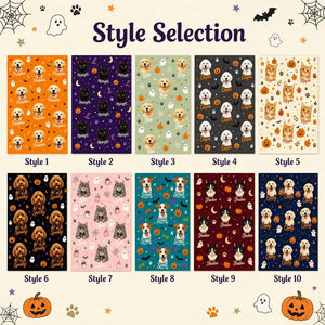 Custom Halloween Pet Photo Blanket, Personalized Dog Cat Portrait Throw, Spooky Season Decor 7e39da15-e579-4dec-a6ff-886056a65877-fdgdf-25-.webp