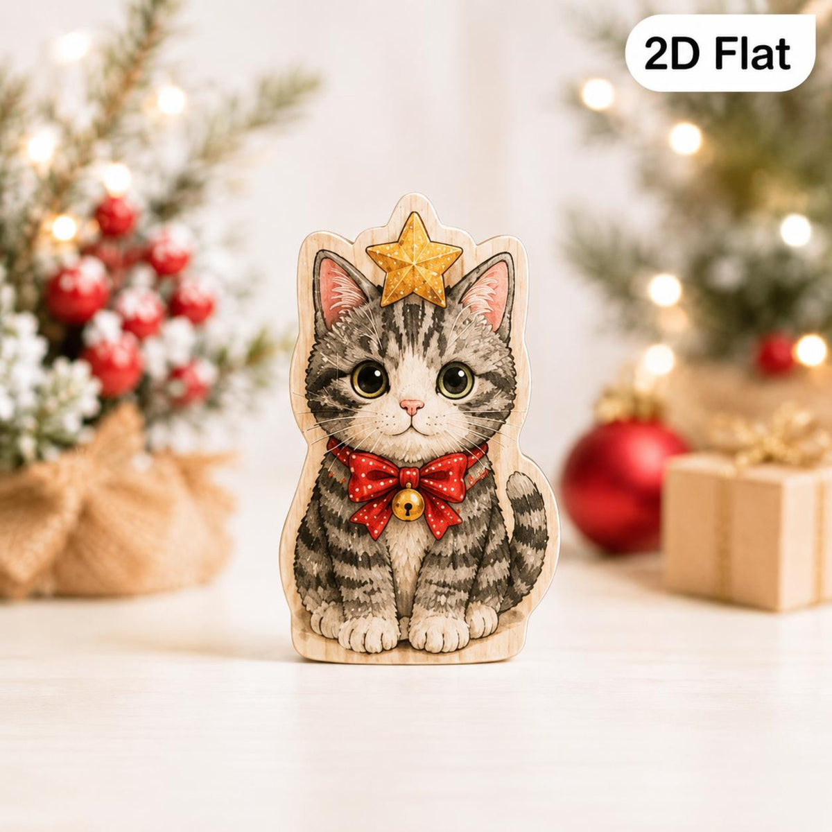 Christmas Cat Wooden Block Set, Santa Tree Ornament Kitty Shelf Decor, Cute Holiday Cat Lover Gift 7e3f492a-75f0-4dd5-bcb5-17954c426b1c-3.jpg