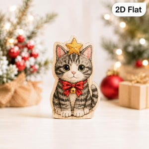 Christmas Cat Wooden Block Set, Santa Tree Ornament Kitty Shelf Decor, Cute Holiday Cat Lover Gift 7e3f492a-75f0-4dd5-bcb5-17954c426b1c-3.jpg