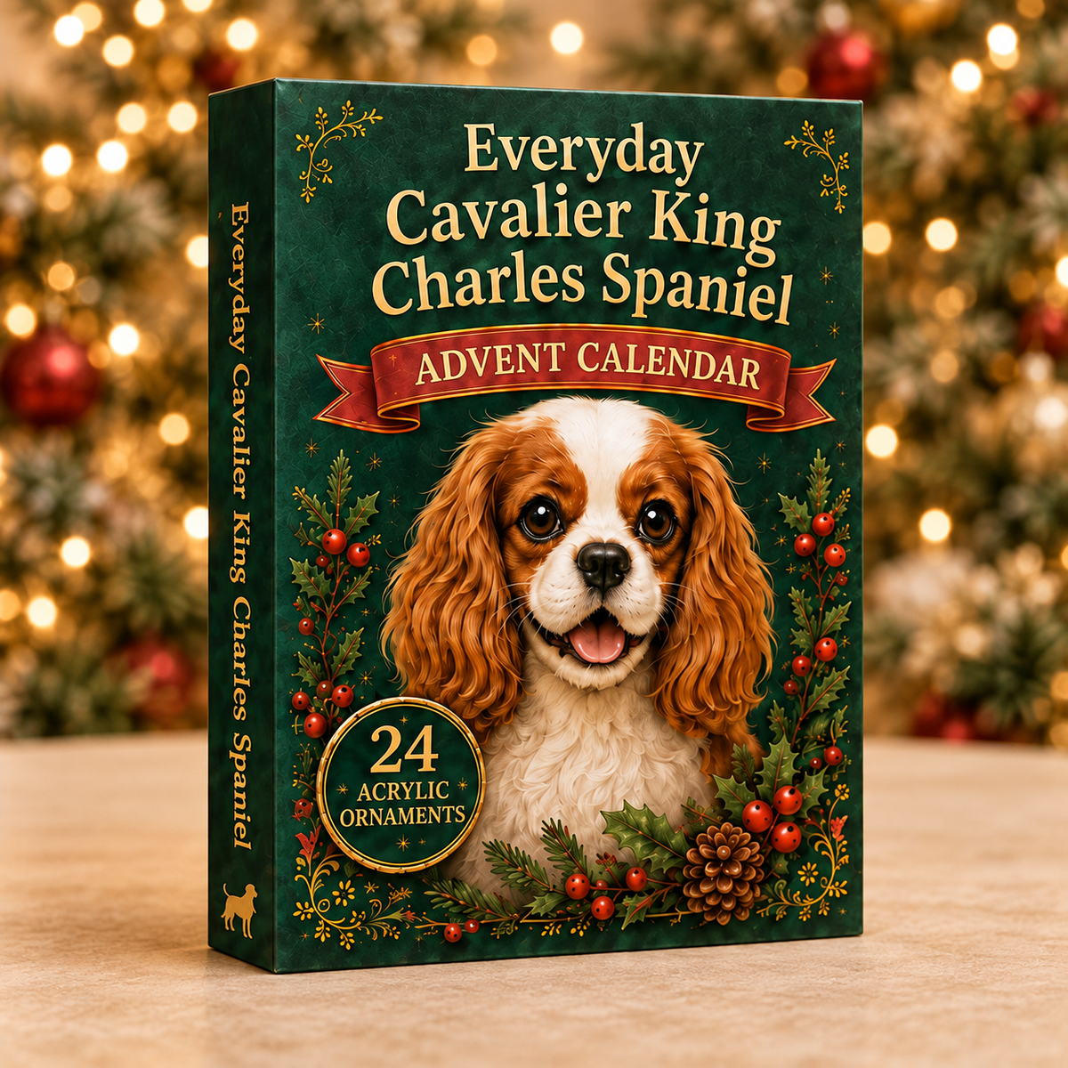 Everyday Cavalier King Charles Spaniel Advent Calendar 2026 - 24-Day Festive Countdown, Acrylic Charms Blind Box - Gift For Dog Lovers 7e5b947c-5ff2-4144-b5c3-b86202510303-cavalier-king-box.png