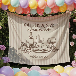 Personalized Friendsgiving Backdrop – Gather & Give Thanks Thanksgiving Tapestry, Custom Fall Party Banner & Autumn Decor 7e62fd60-d737-4d8d-bda1-4119112abc30-m3.jpg