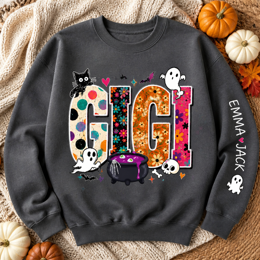Custom Grandma Nickname Halloween Sweatshirt – Ghosts & Cauldron - Personalized Sweatshirt 7e68de7a-a82d-4306-99a7-64bf3e93f60f.png