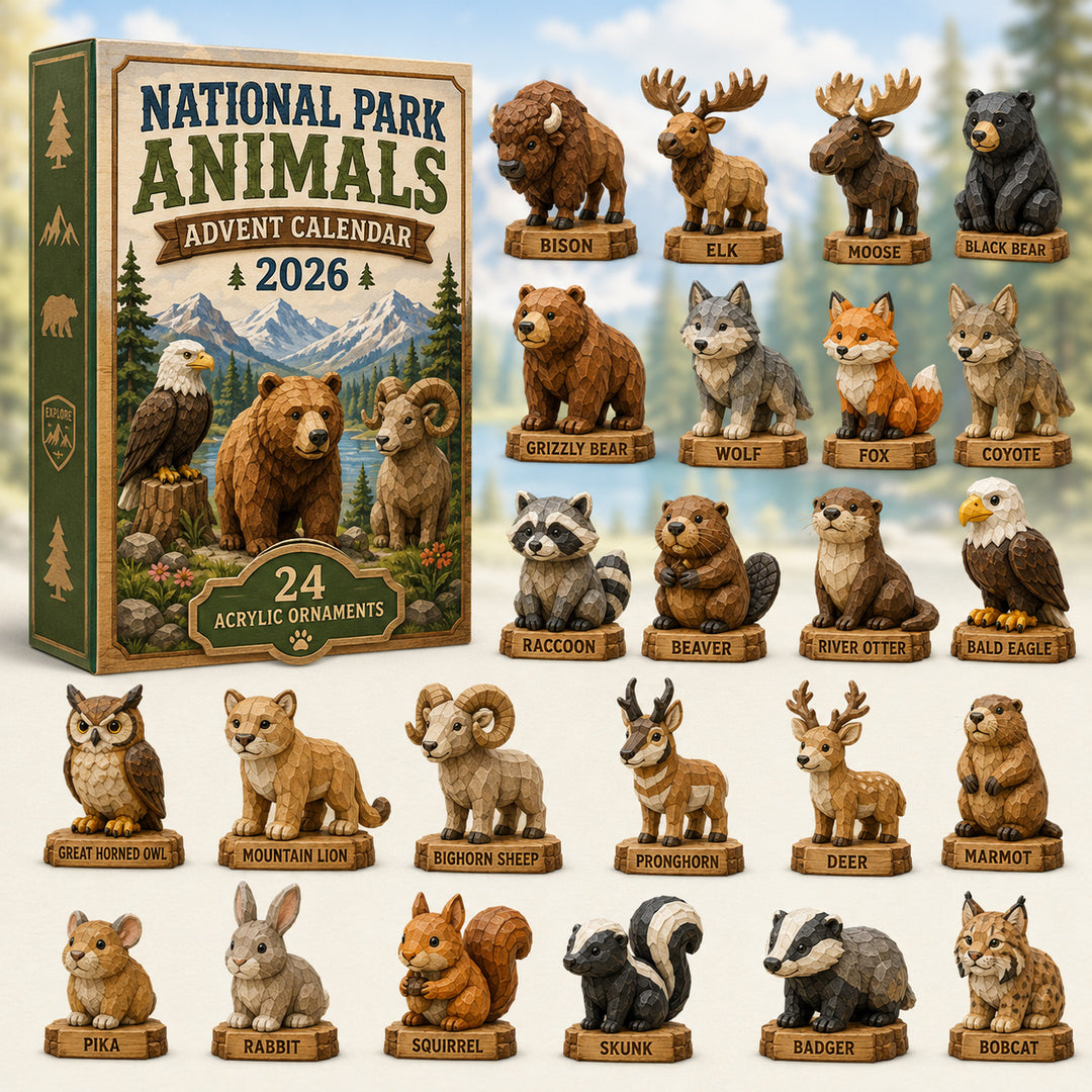 National Park Adorable Animals Advent Calendar 2026 - 24-Day Festive Countdown, Acrylic Charms Blind Box - Gift For Family & Friends 7e6ec1a7-1aa6-41fd-ab12-1df37319ab35-national-park-animals.jpg