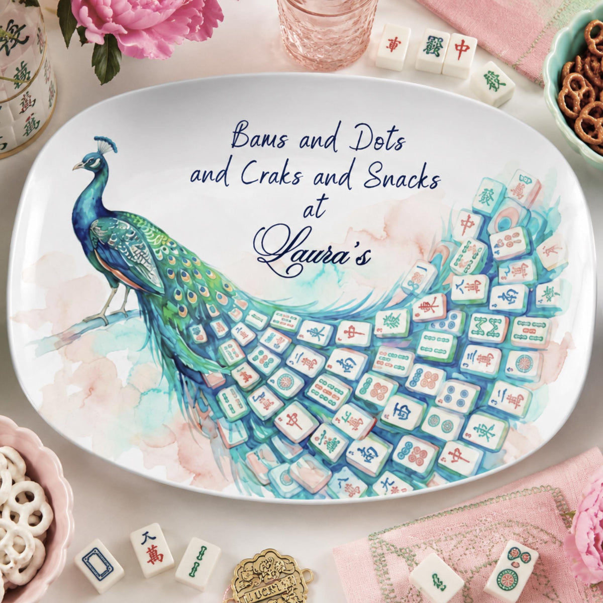 Personalized Mahjong Serving Platter Mahjongg Hostess Gift Snack Tray Mahjong Party Decor Custom Mah Jongg Gift for Her 7e997d3b-f645-4372-884b-1a9cf8fd58be-1.jpg