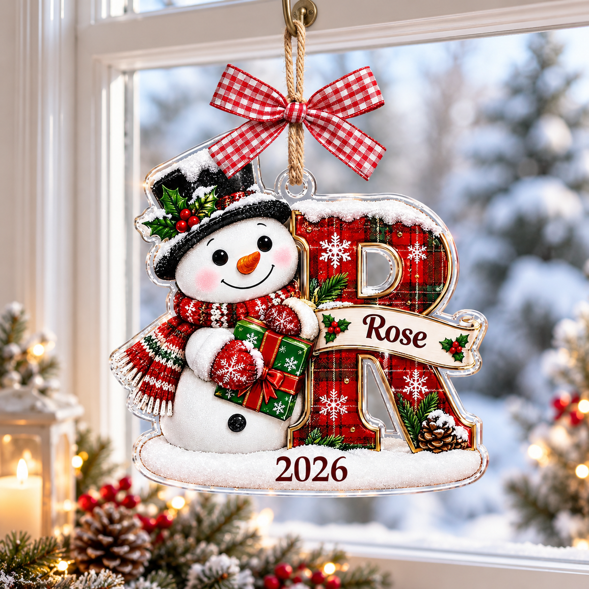 Personalized Snowman Initial Acrylic Christmas Ornament, Custom Name Alphabet Tree Decor, Kids Holiday Gift and Family Keepsake 7ea247f3-365f-4f65-9ba8-e5a22fe7b7df-banner-1.png