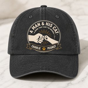 A Man & His Cat – Bond Badge Personalized Cap - Personalized Printed Cap 7ea43bc8-b54a-455a-942b-8eda0deafb79.png