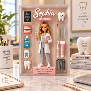 Custom Dentist Acrylic Block With Photo, Personalized Dental Doctor Desk Decor, Best Dentist Ever Gift, Smile Clinic Keepsake 7ec3ab62-b7bf-4294-8615-4300f45777d2-htd6y-1-.png