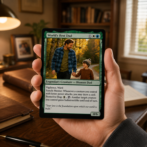 Custom MTG Style Cards, Personalized Father's Day Magic Card, New Dad, Husband, Birthday Gift