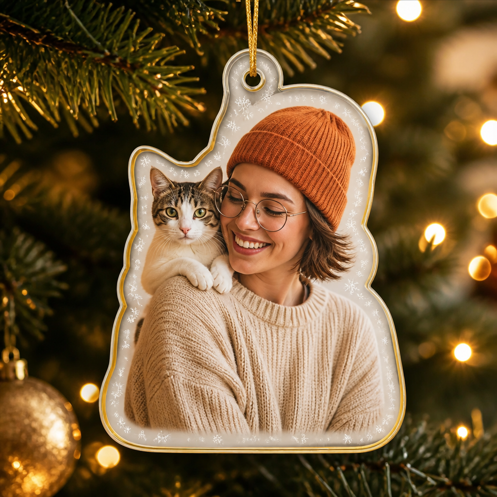 Custom Silhouette Photo Acrylic Ornament – Frosted Outline Edition - Personalized Laser Cut Custom Shape Ornament 7ed94af2-1363-423e-80e7-53fc4f576316.png
