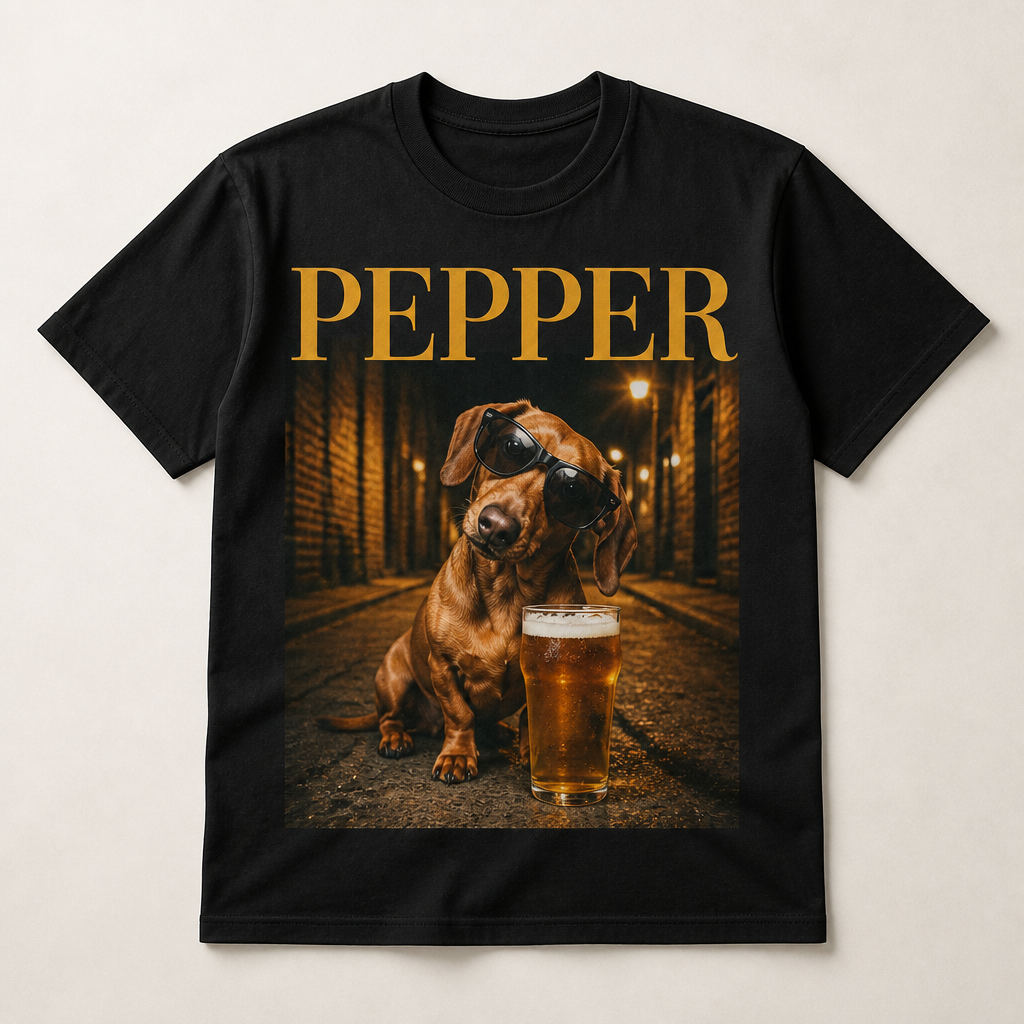 Happy Hour Hound – Custom Pet Name + Photo Tee - Personalized T-shirt 7edd5cf4-82cc-40a1-baa6-dcf630cedefb.png