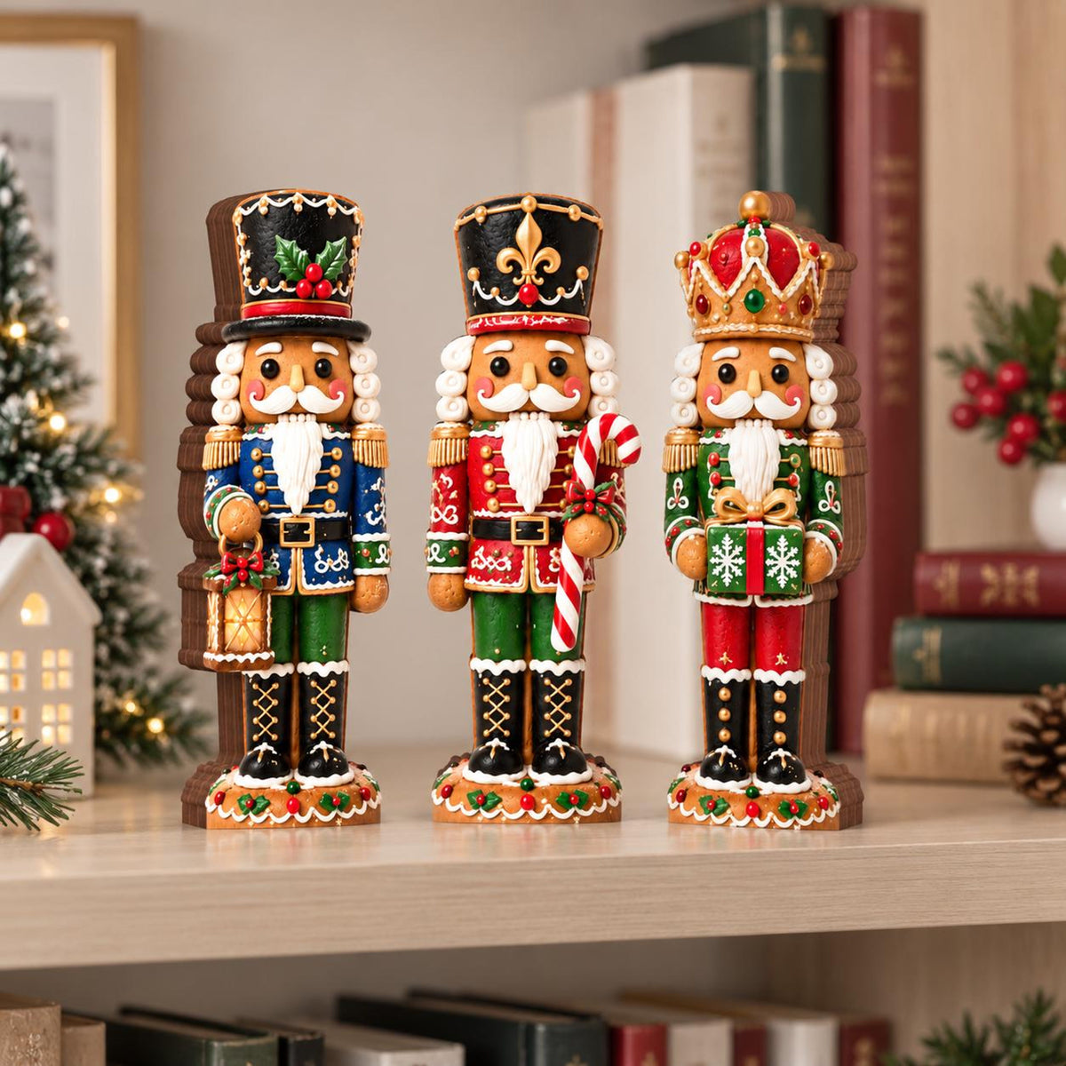 Gingerbread Nutcracker Wooden Block, Christmas Shelf Decor, Holiday Mantel Decoration, Nutcracker Lover Gift, Christmas Home Decor,Xmas Gift 7ee4df82-e683-48f8-9084-1b8dbce3765f-7.jpg