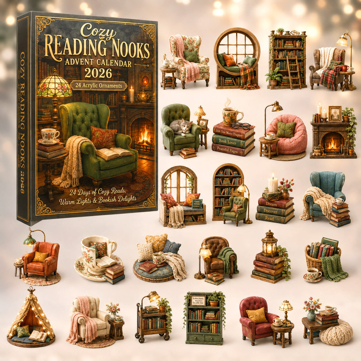 Cozy Reading Nooks Advent Calendar 2026 - 24-Day Festive Countdown, Acrylic Charms Blind Box - Gift For Reading Lovers 7eecc9ac-04cb-498f-aac8-f4573a835b3f-reading.jpg