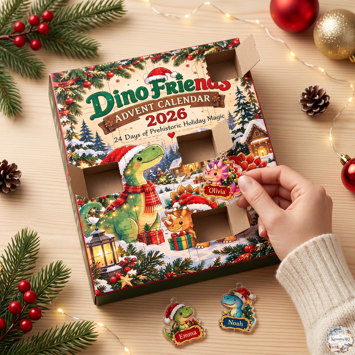Dino Friends Advent Calendar 2026 | 24 Day Prehistoric Christmas Countdown with Custom 2D Ornament 7ef2c654-6ff6-4e2f-903e-9d83f13f8d56-il_fullxfull.8643127683_8h8a.jpg