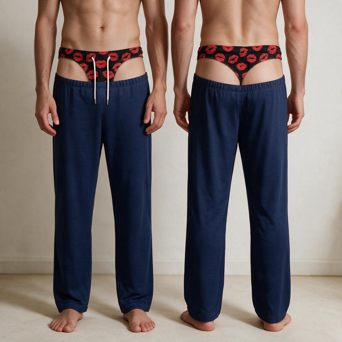 Custom Funny Plaid Pajama Pants for Men, Fake Butt & Underwear Illusion, Christmas Prank Gift 7f15c7d8-658f-4930-ab34-6da25514348b-12.jpg