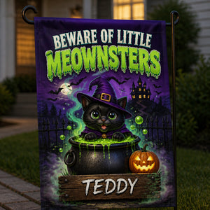 Beware of Little Meownsters Personalized Cat Garden Flag - Personalized Family Flag 7f28267e-6de2-4c2c-ad25-ad354008295d.jpg