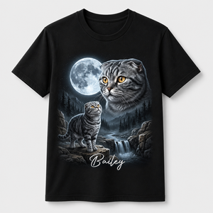 Custom Cat Night-Sky Portrait Tee – Photo-to-Art with Name - Personalized T-shirt 7f2d20a4-16e7-4b6c-aac2-e502cad44156.png