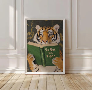 Motivational Tiger Reading Print: Humorous Bookworm Wall Art for Library, Office, or Study Decor 7f409fde-230a-4200-970c-f8fb16d32fc1-gfgfh-2-.webp