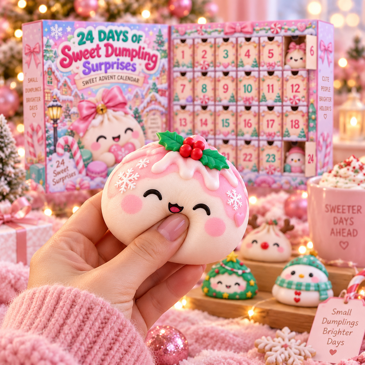 Pink Dumpling Advent Calendar 2026, 24 Days Squishy Christmas Countdown, Kawaii Surprise Toys, Cute Pink Holiday Gift for Girls 7f434904-a72b-4d1b-8bb9-c710c0984338-46bd0dda-ae72-4142-b5da-6f27c2fc9057.png