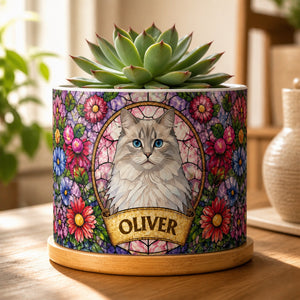 Custom Stained-Glass Pet Portrait Planter - Personalized Plant Pot & Vase 7f52ba5f-8da5-425b-85df-cc983ab5cb70.jpg