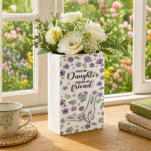 A Mom Is A Daughter First Friend - Ceramic Book Flower Vase 7f53c060-f9c1-4a81-8760-44b0c4e8c529-3.jpg