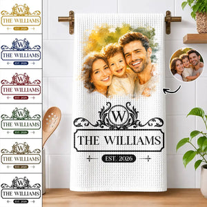 Happy Family Monogram - Personalized Kitchen Towel 7f568306-7c5a-42d4-829d-4388ea46ec4d-1.jpg