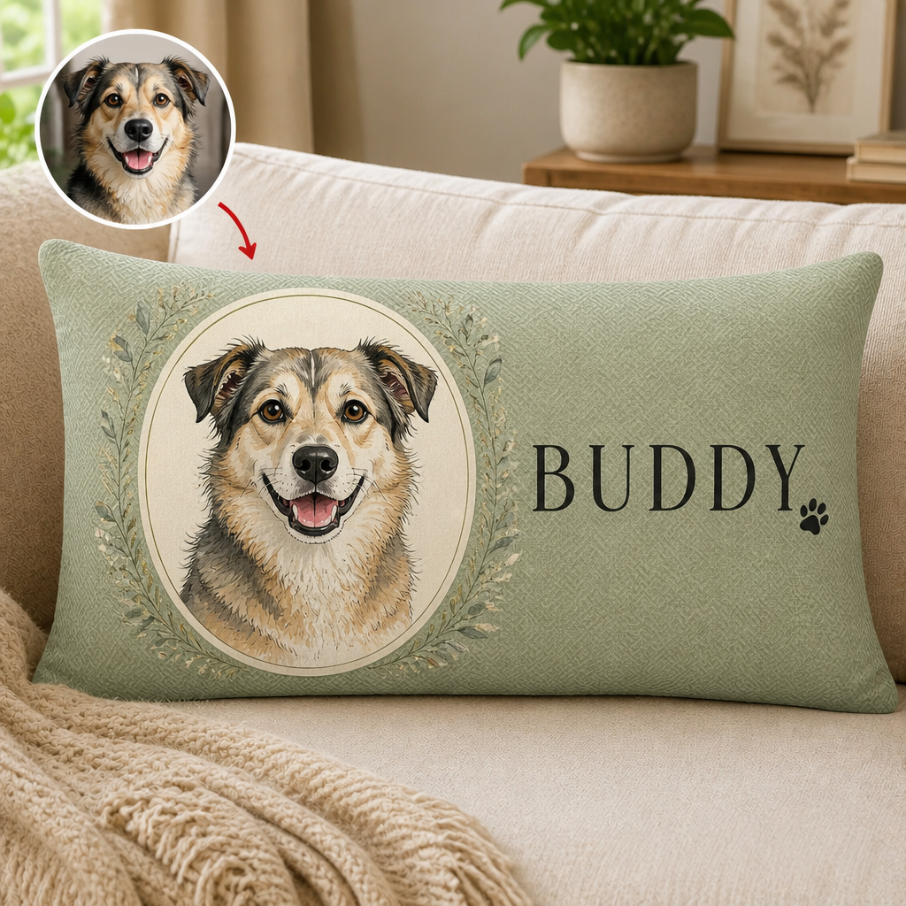 Custom Pet Portrait Name Pillow – Oval Cameo Edition - Personalized Pillow 7f60d308-b724-4a4d-9276-b6e7f0d64f79.png