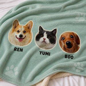 Custom Pet Faces + Names Collage Blanket (1–3 Pets) - Personalized Blanket 7f6e0140-08c8-4c92-b47e-c4352bbe70e3.jpg