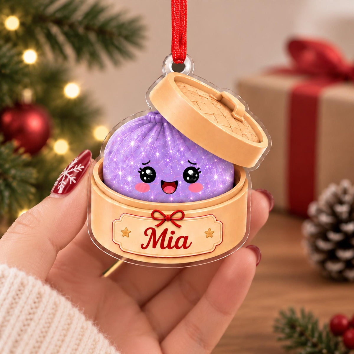Personalized Squishy Dumpling Christmas Ornament, Faux Glitter Keepsake, Dumpling Lover Gift, Kids Christmas Gift, Foodie Decor 7f8de813-ac78-4246-9eaf-e1dc3ca8a343-il_fullxfull.8499607730_lcuv.jpg