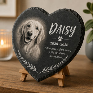 Heart-Shaped Slate Pet Memorial – Photo, Name & Years - Personalized Slate Memorial Stone 7f90316d-b99e-4bed-875e-d09be5a62ae1.jpg